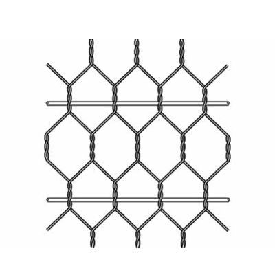 El hierro tejido del camino de la protección de la astilla galvanizó la malla de alambre hexagonal