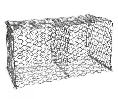 Pared tejida hexagonal de Mesh Gabion Stone Cage Retaining del alambre de Q195 2m m