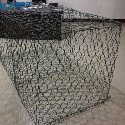 Pared galvanizada hexagonal anticorrosiva de las cestas de 3m m Gabion