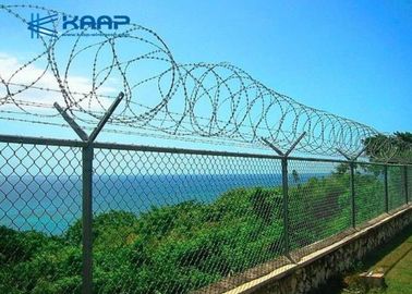De alta resistencia resistente galvanizada decorativo de la cerca de la alambrada para la seguridad